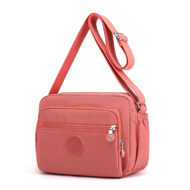 Summer New Small Women'S Handbags Waterproof Nylon Woman Shoulder Bag Lightweight Casual Women Bag 7 Colors Solid Female Bolsas