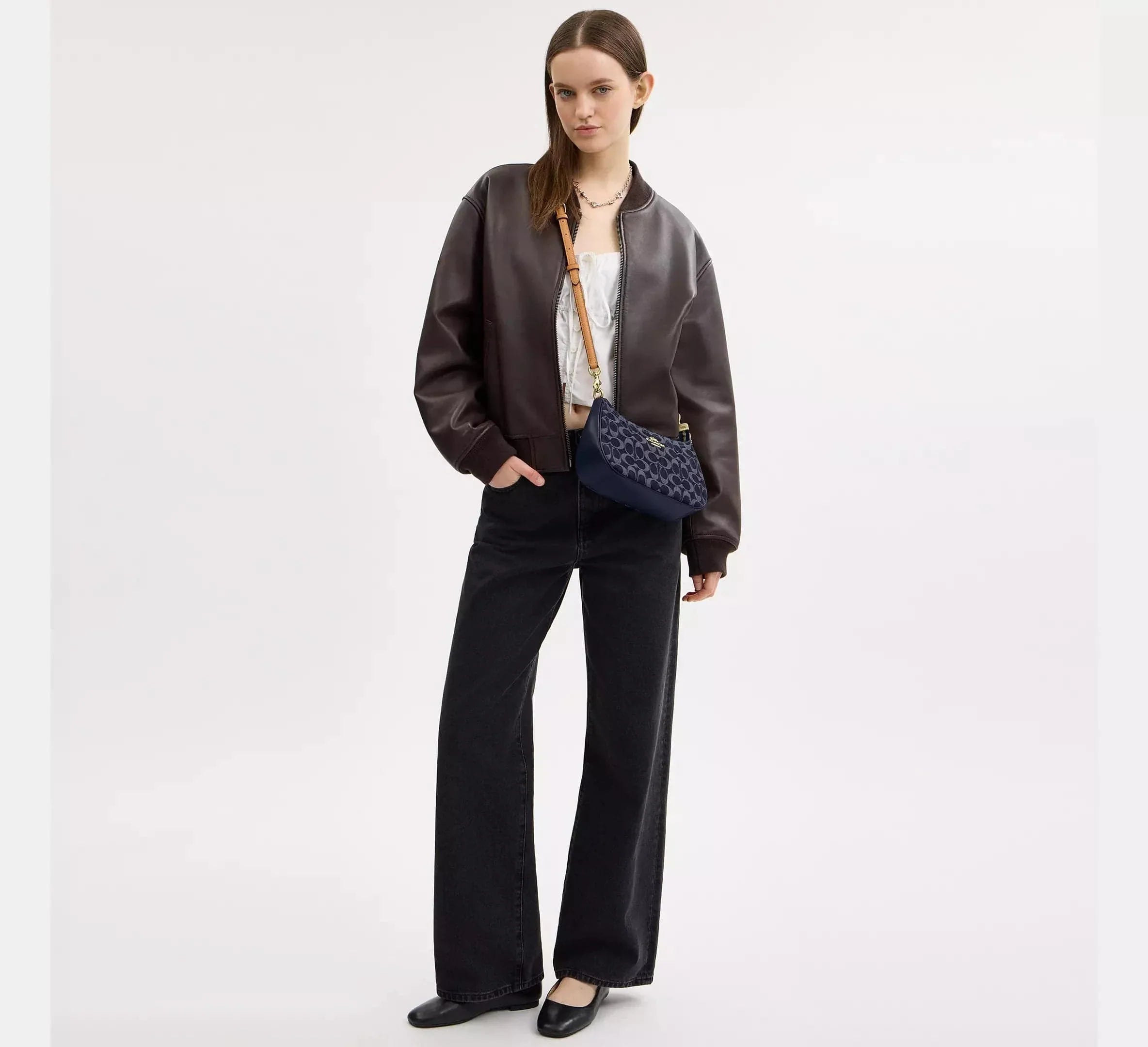 Teri Denim Shoulder Bag