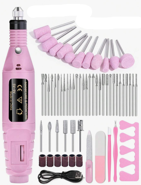 Professional electric nail file set