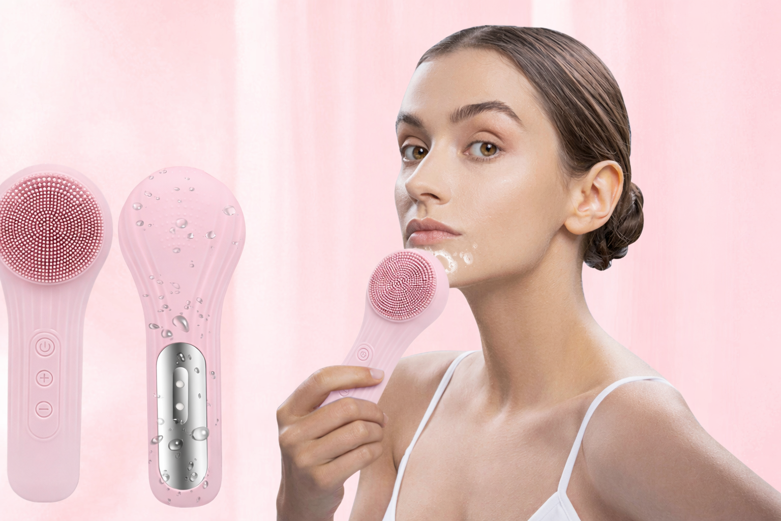 Soft Silicone Facial Cleansing Brush – Deep Pore Cleaning & Exfoliation