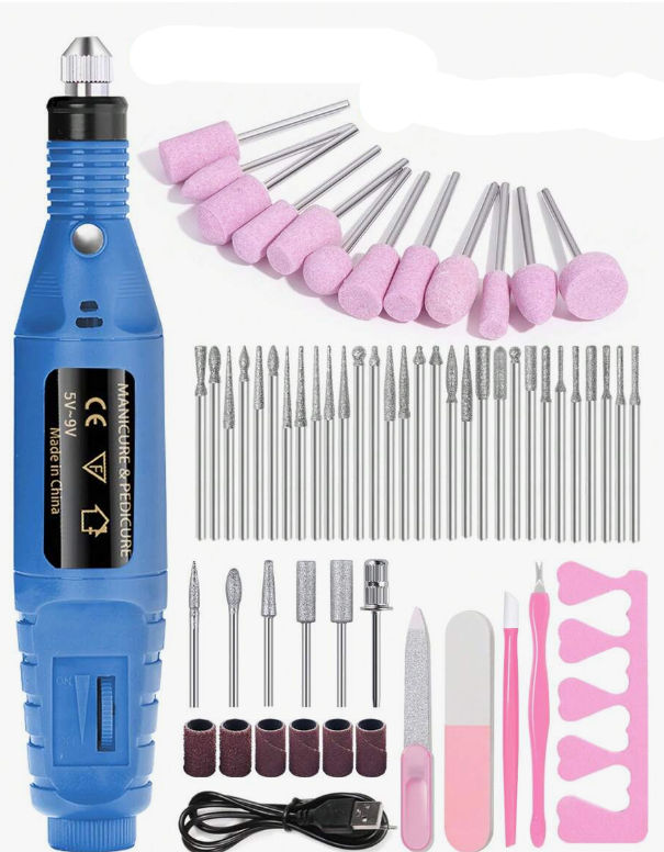 Professional electric nail file set