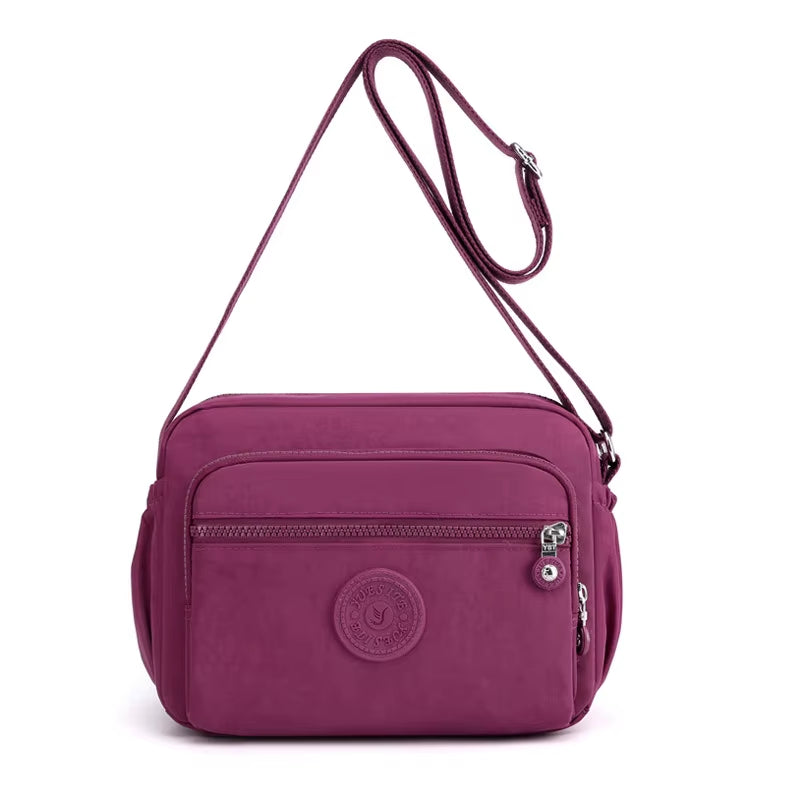 Summer New Small Women'S Handbags Waterproof Nylon Woman Shoulder Bag Lightweight Casual Women Bag 7 Colors Solid Female Bolsas